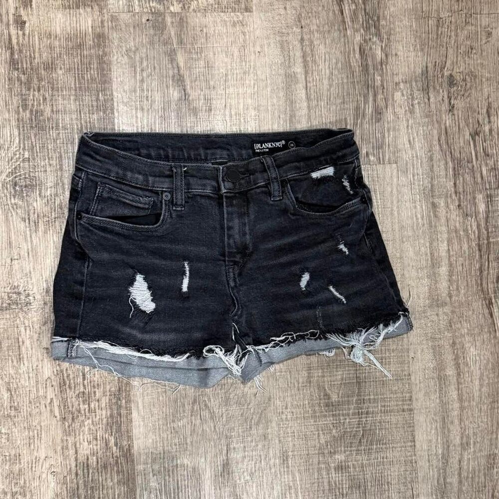 Blank-nyc Women's Black and Grey Shorts